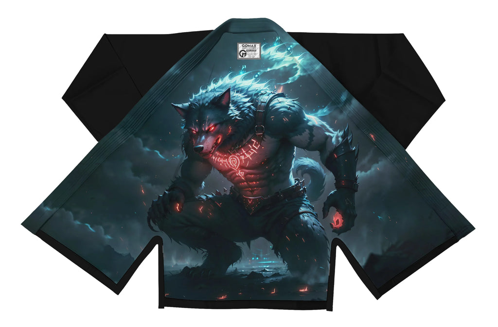 Wild Wolf Sublimation Black Brazilian Jiu Jitsu Gi - Premium Elite Series (BJJ GI)
