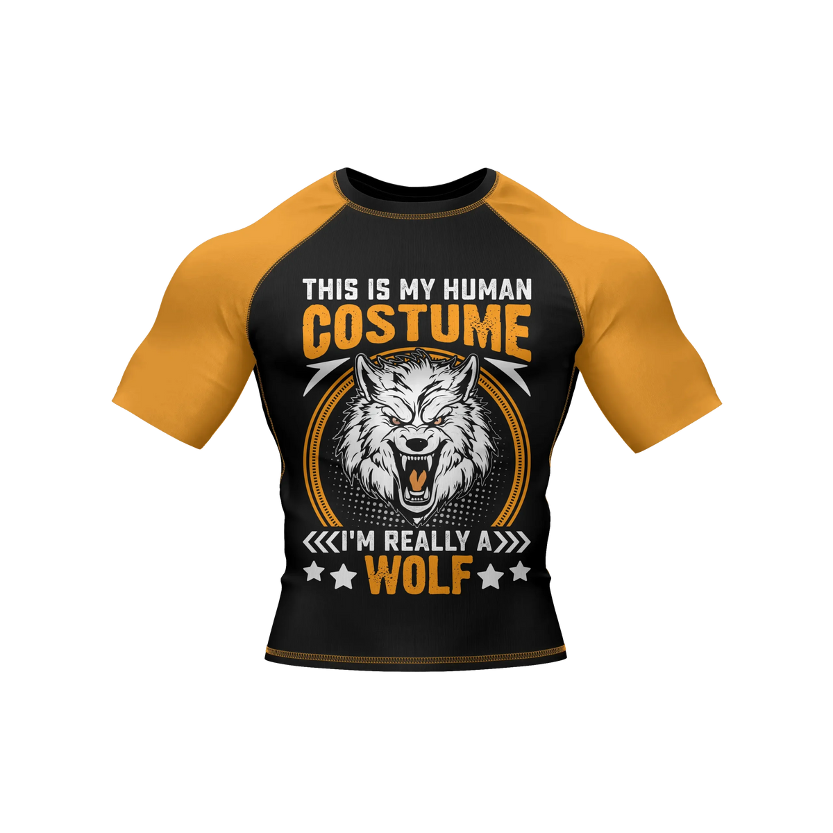 Wolf Within - Premium BJJ Rash Guard / Compression Top for Men/Women (Guardian Line)