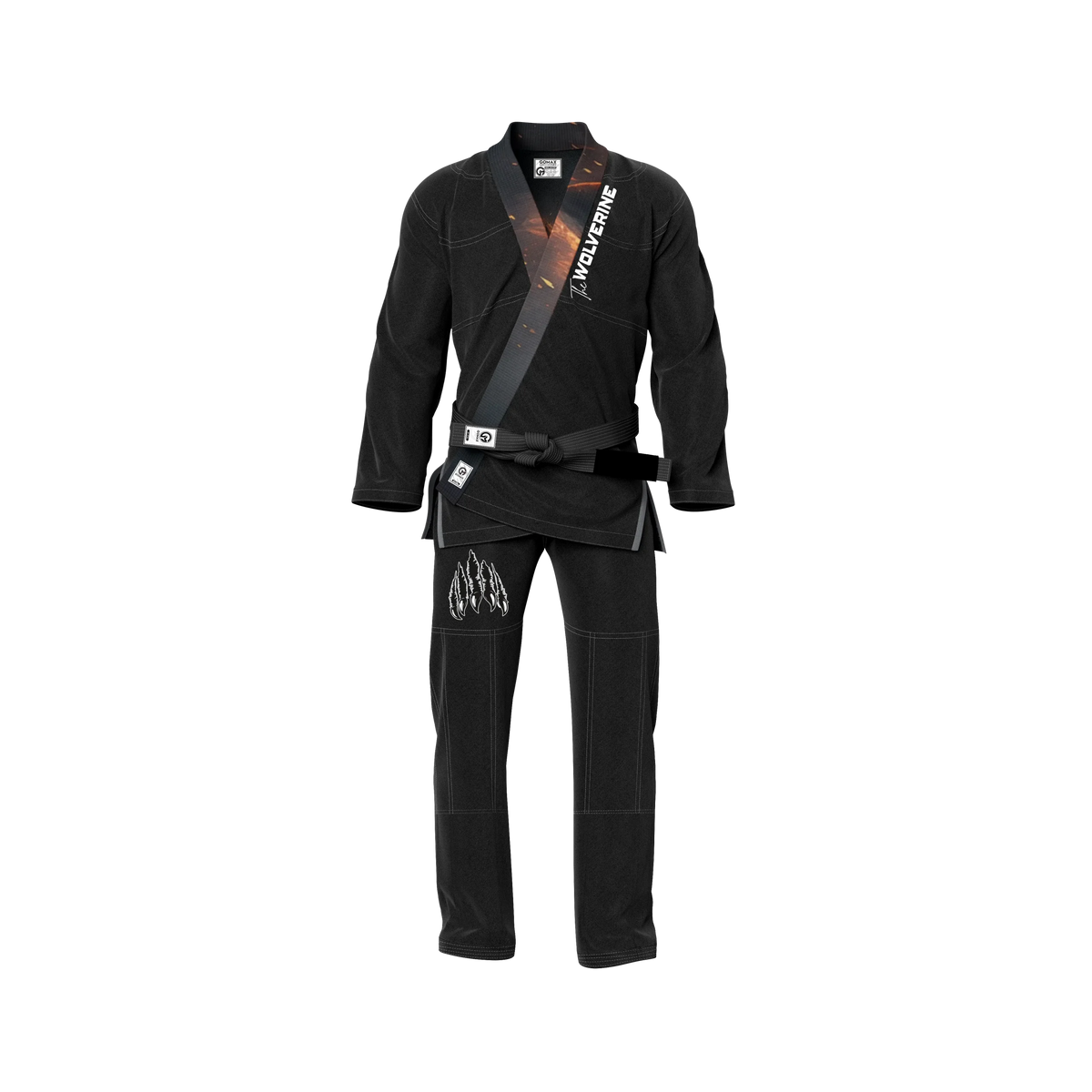 Wolverine Sublimation Black Brazilian Jiu Jitsu Gi - Premium Elite Series (BJJ GI)
