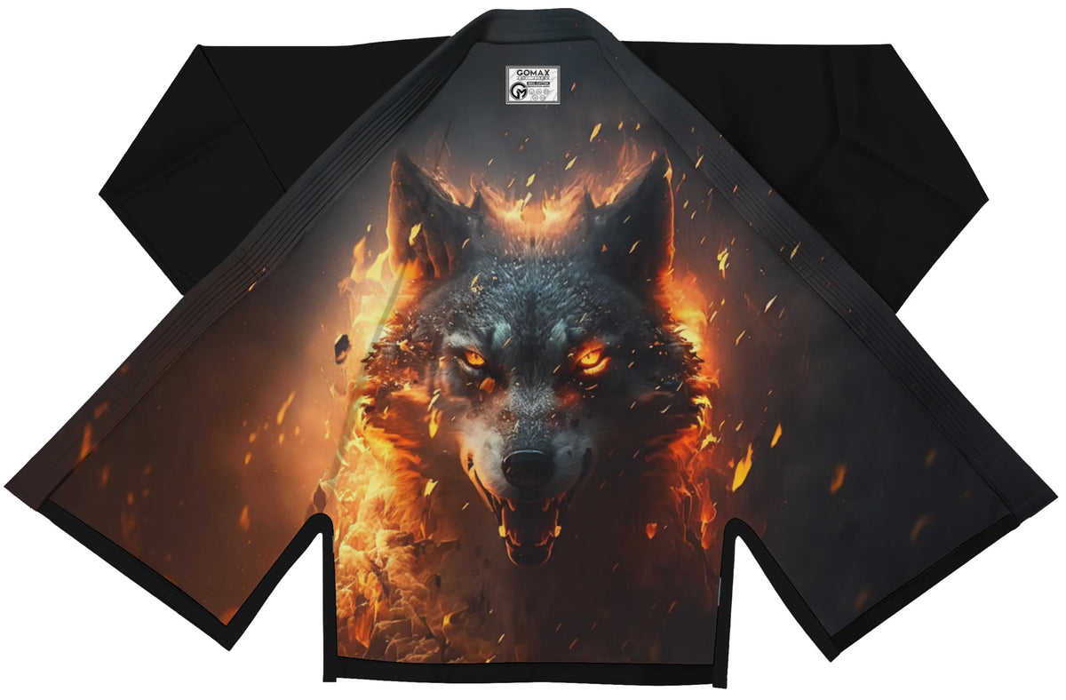 Wolverine Sublimation Black Brazilian Jiu Jitsu Gi - Premium Elite Series (BJJ GI)