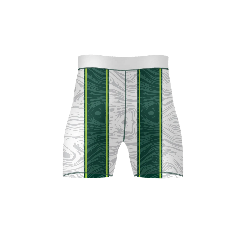 Woodgrain Pattern – Premium BJJ Rash Guard Compression Shorts for Men & Women