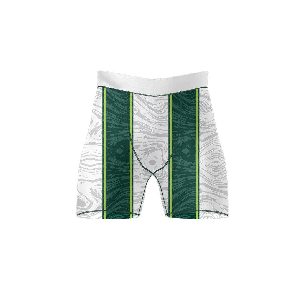 Woodgrain Pattern – Premium BJJ Rash Guard Compression Shorts for Men & Women