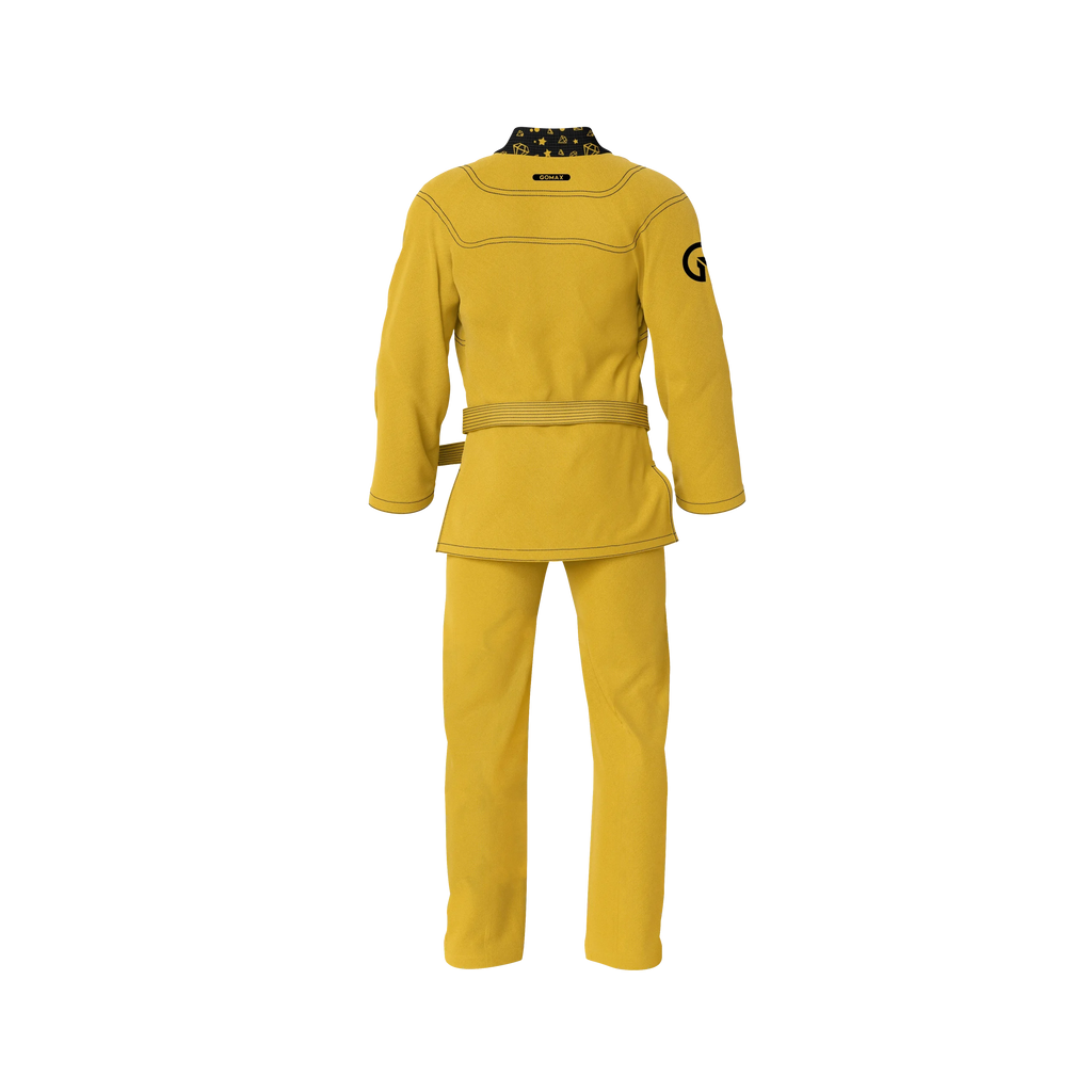 Lightweight Yellow BJJ Gi designed for training, sparring, and competition use