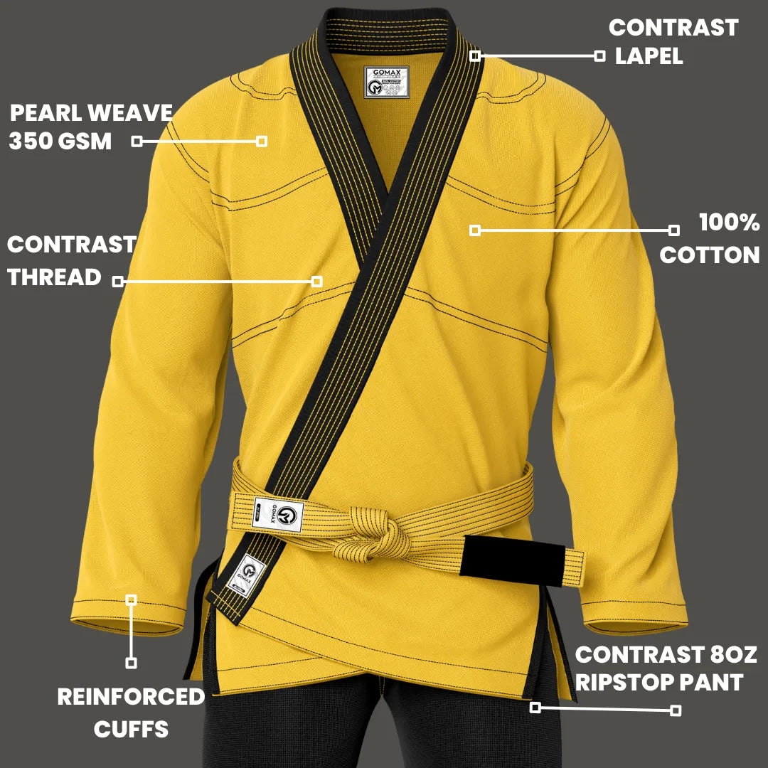 Yellow/Black BJJ Gi - Brazilian Jiu Jitsu Gi Core Series - G3