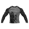 Skull Grey - Premium BJJ Rash Guard / Compression Top for Men/Women (Guardian Line)